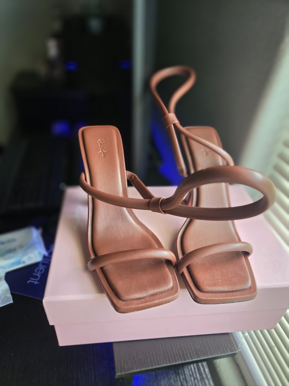 Hanifa Brown Heels